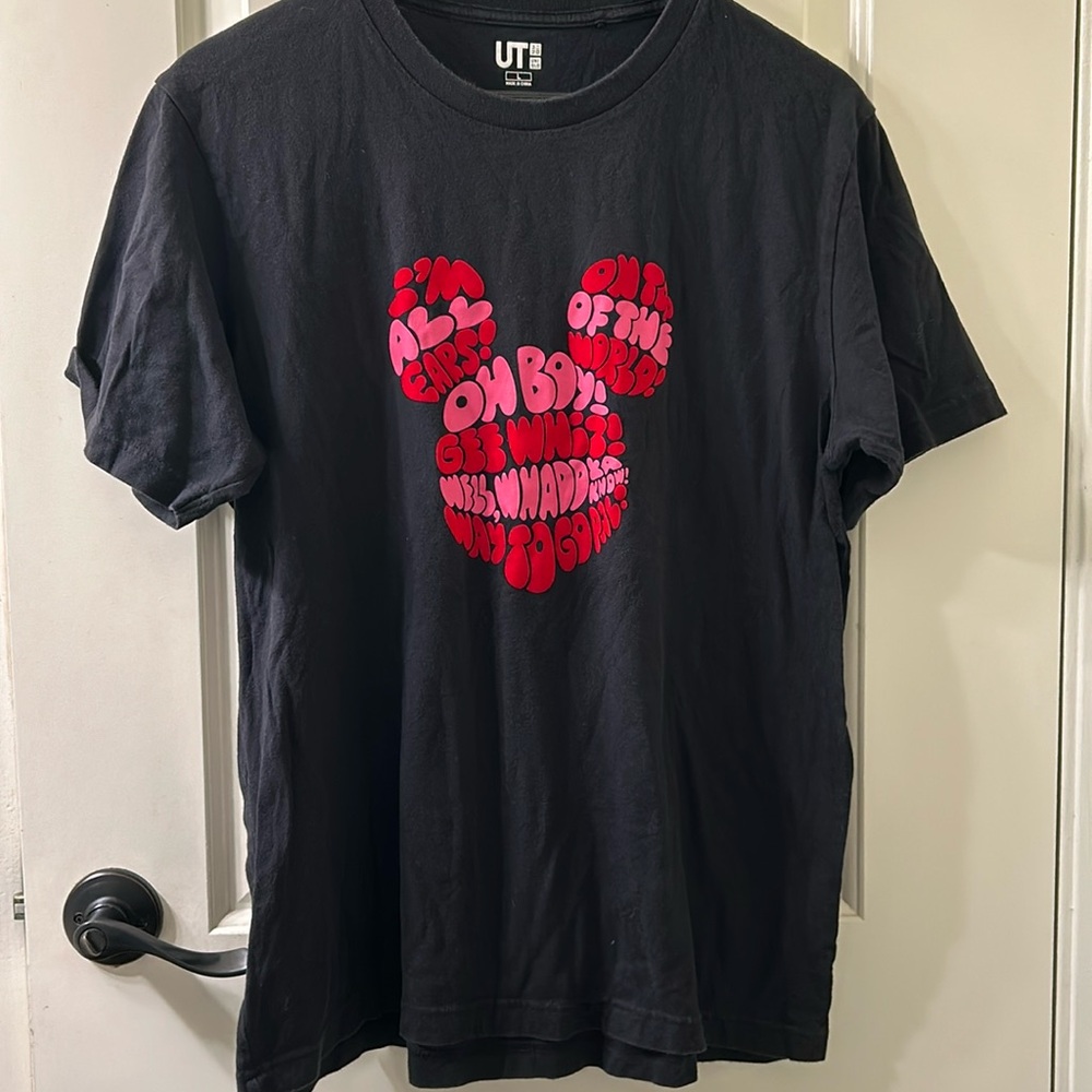 DISNEY X UNIQLO KEVIN LYONS Mickey Graphics Men’s Tee, Sz L